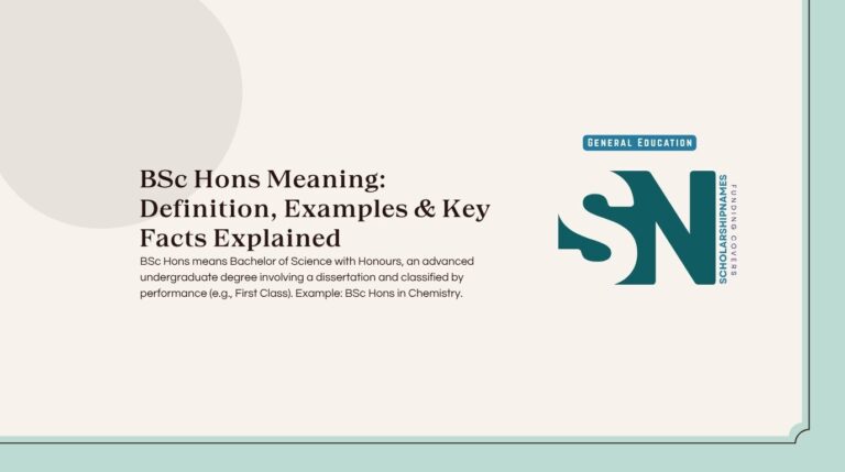 bsc hons meaning