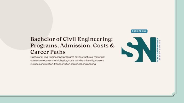 bachelor of civil engineering
