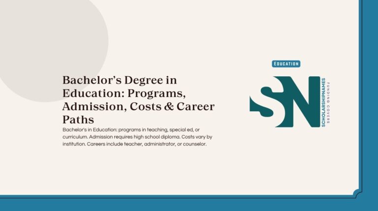 bachelor's degree in education