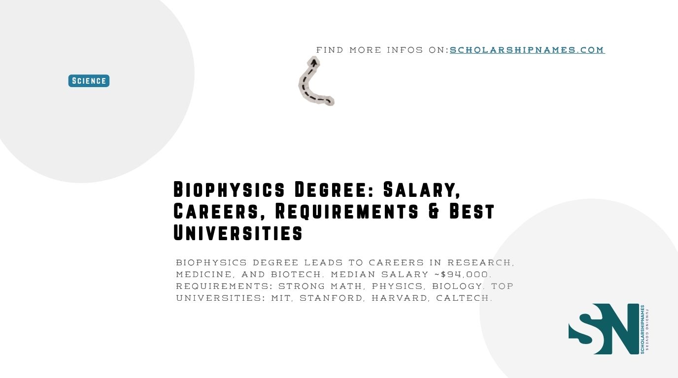 Biophysics degree
