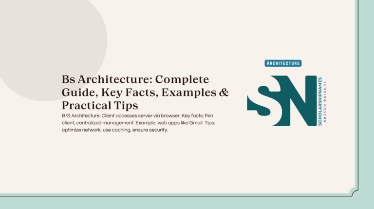 bs architecture