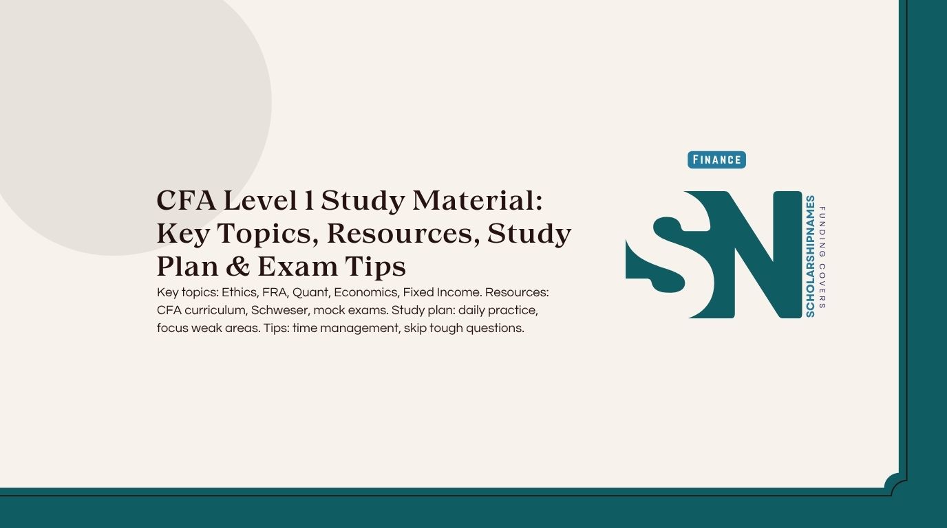 cfa level 1 study material