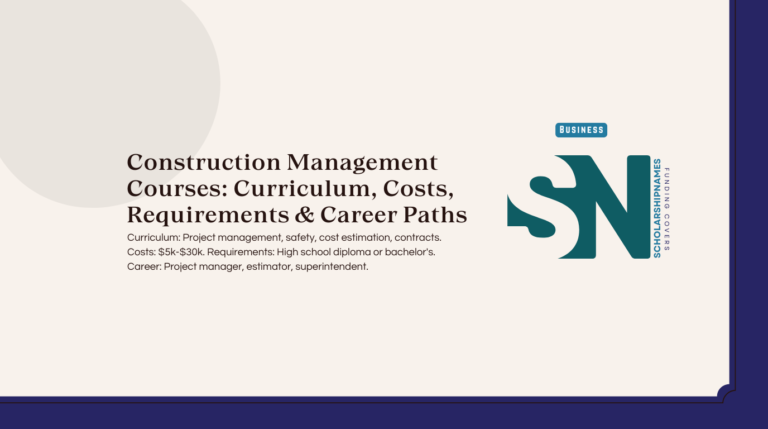 construction management courses