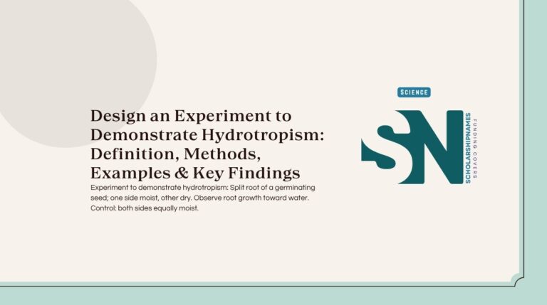 design an experiment to demonstrate hydrotropism