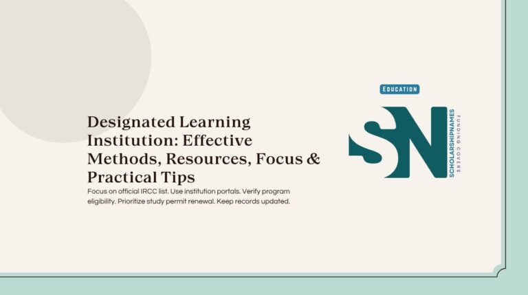 designated learning institution