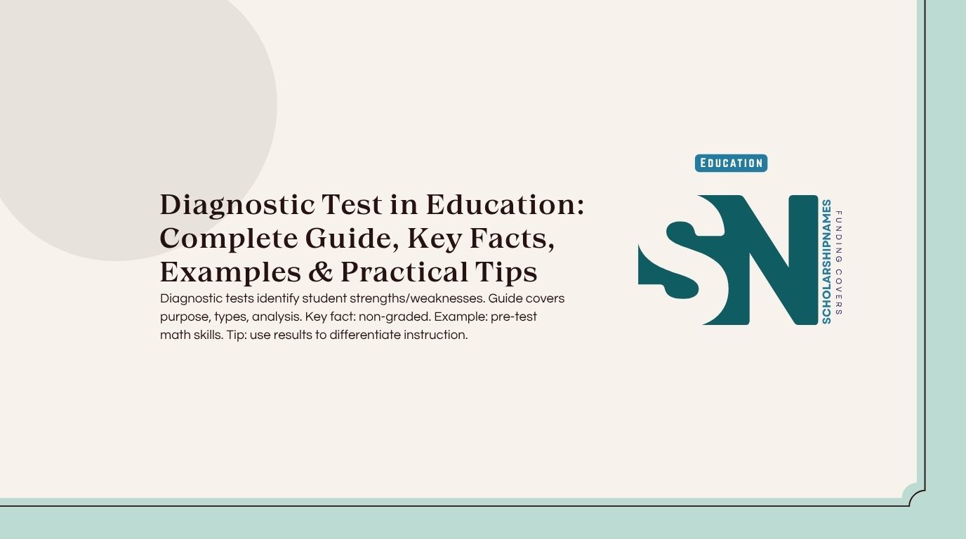 diagnostic test in education