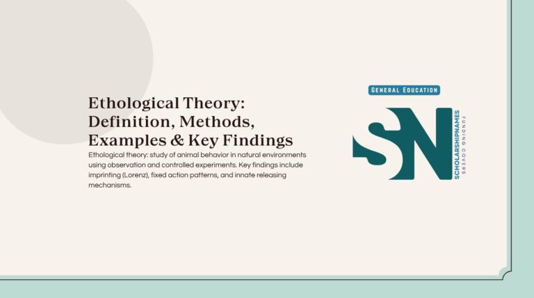 ethological theory