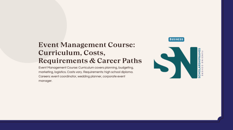 event management course