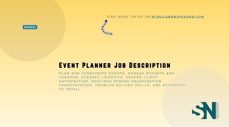 event planner job description