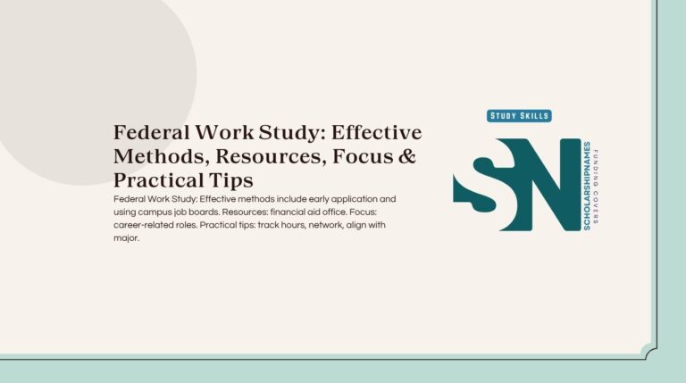 federal work study