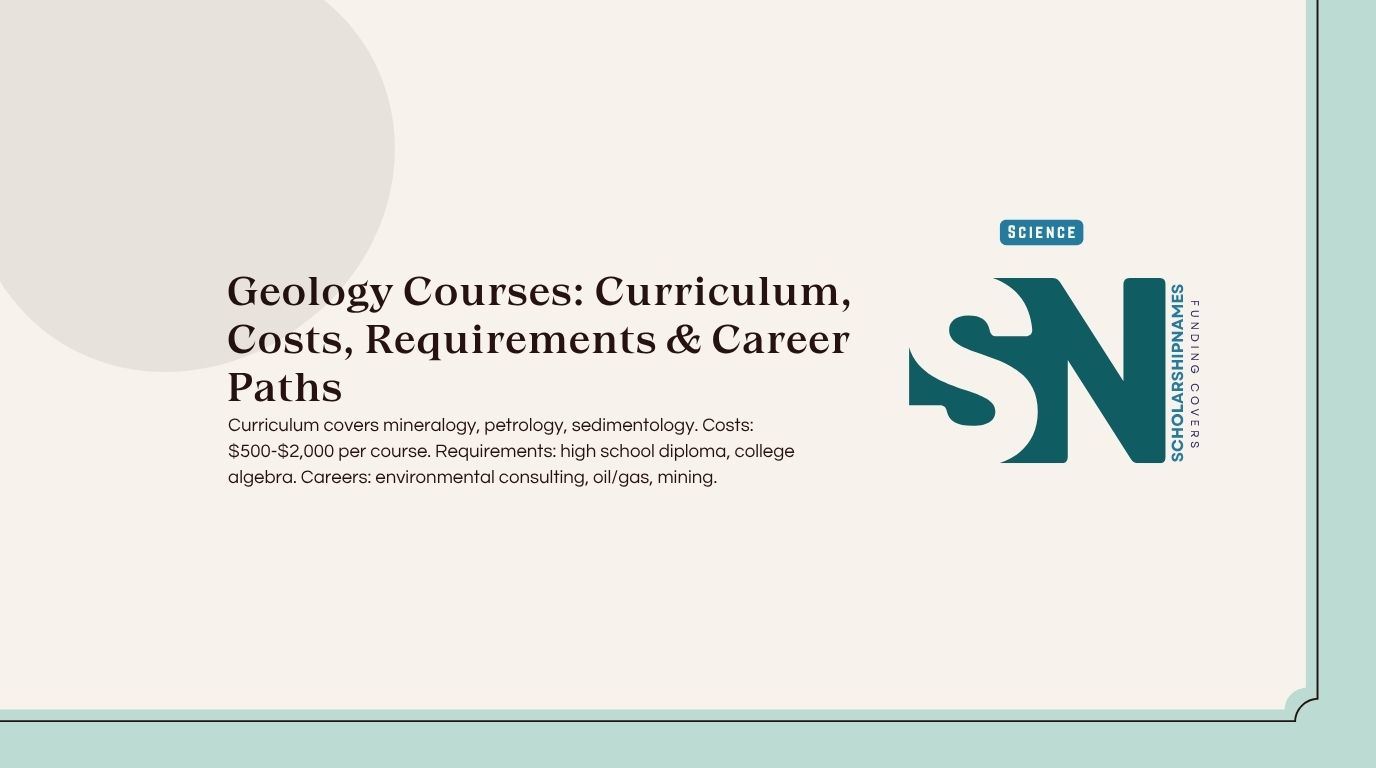 geology courses