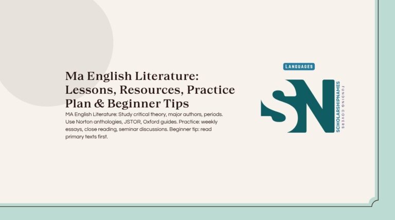 ma english literature