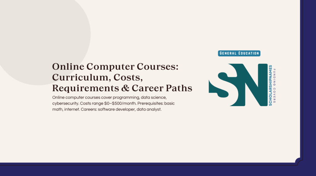 online computer courses