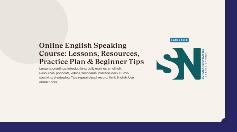 online english speaking course
