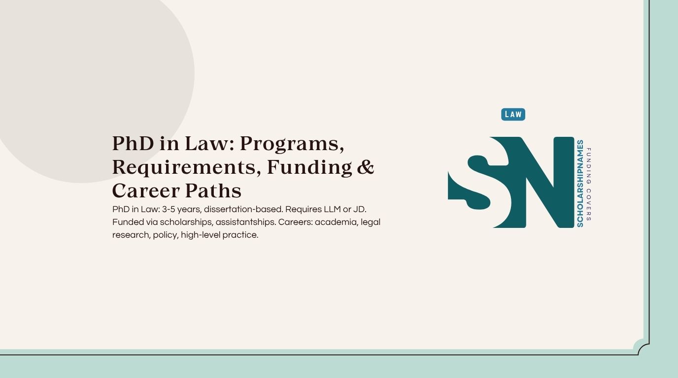 phd in law