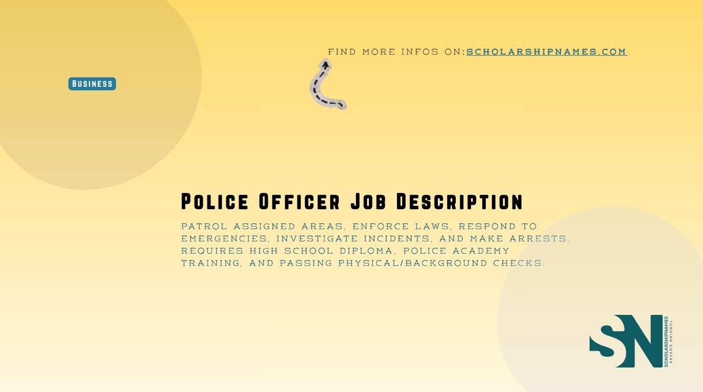 police officer job description