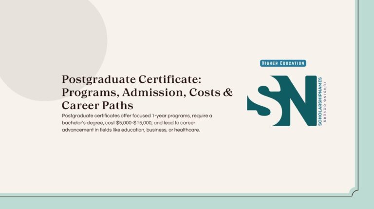 postgraduate certificate