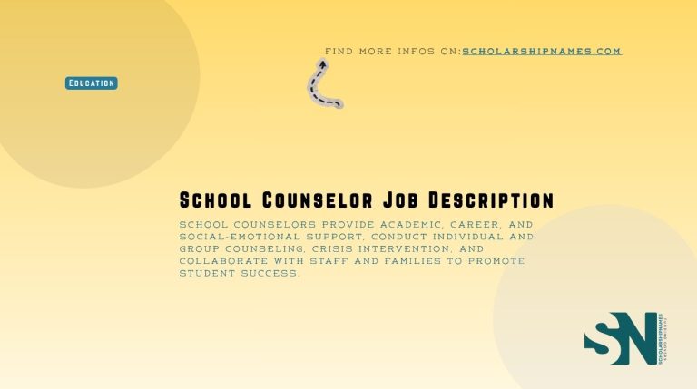school counselor job