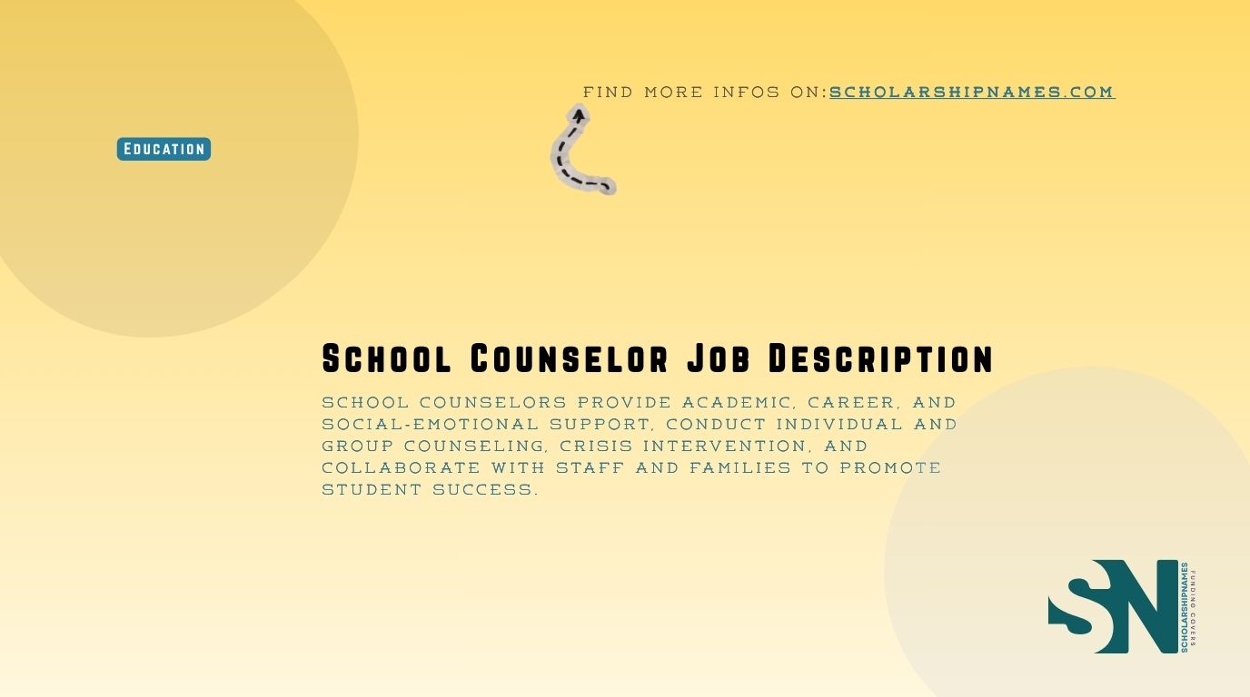 school counselor job