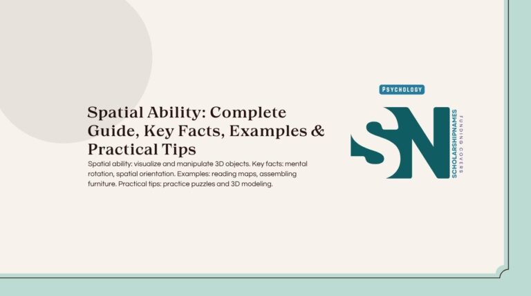 spatial ability