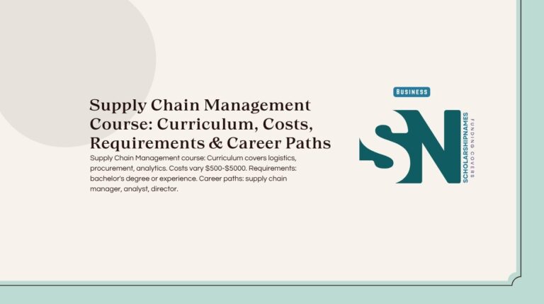 supply chain management course