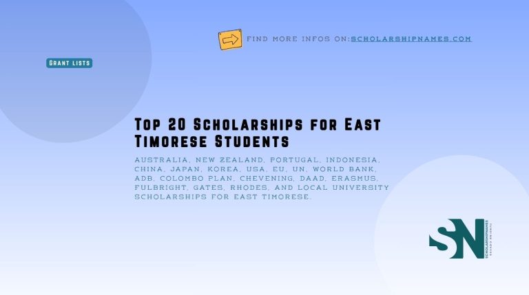 Timor-Leste scholarships