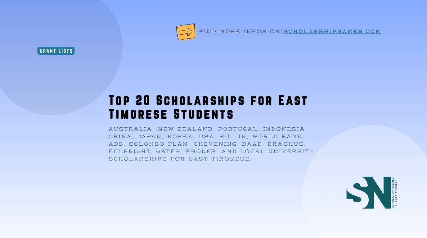 Timor-Leste scholarships