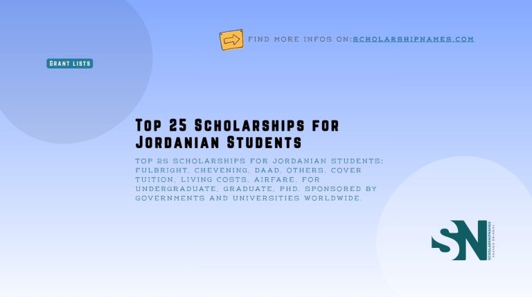 scholarships for Jordanian students