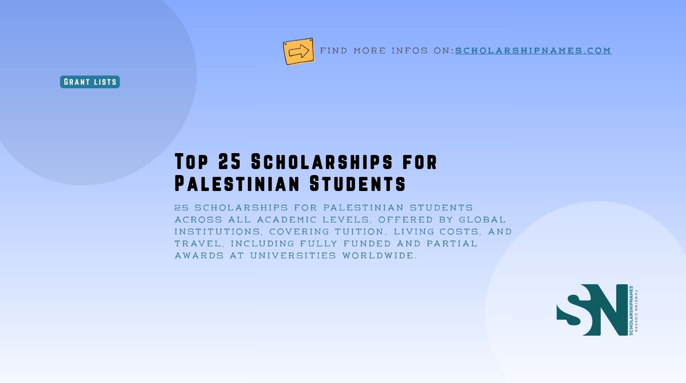 Palestinian student scholarships