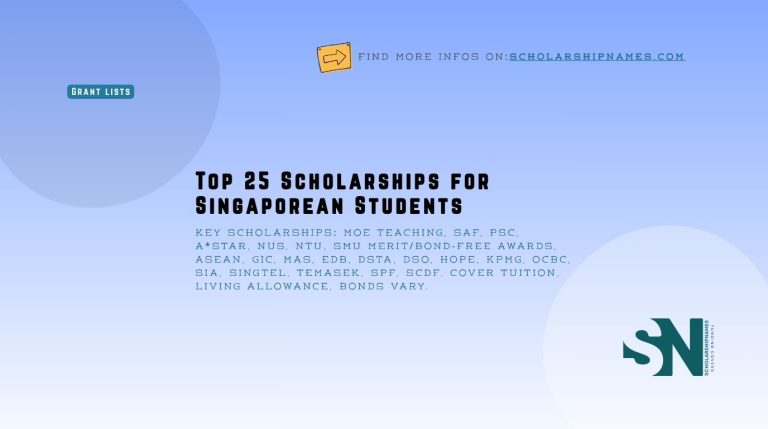 scholarships for Singaporean students