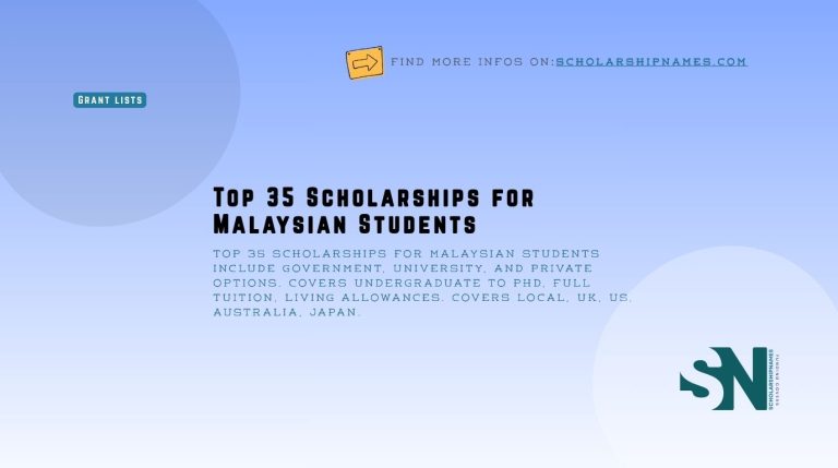 scholarships for Malaysian students