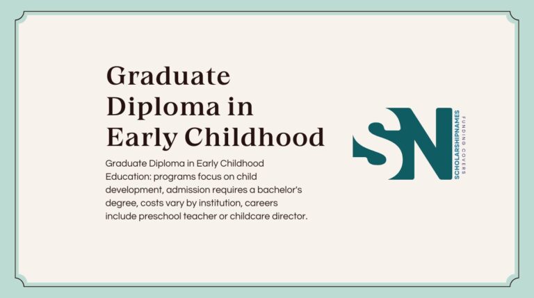 graduate diploma in early childhood education