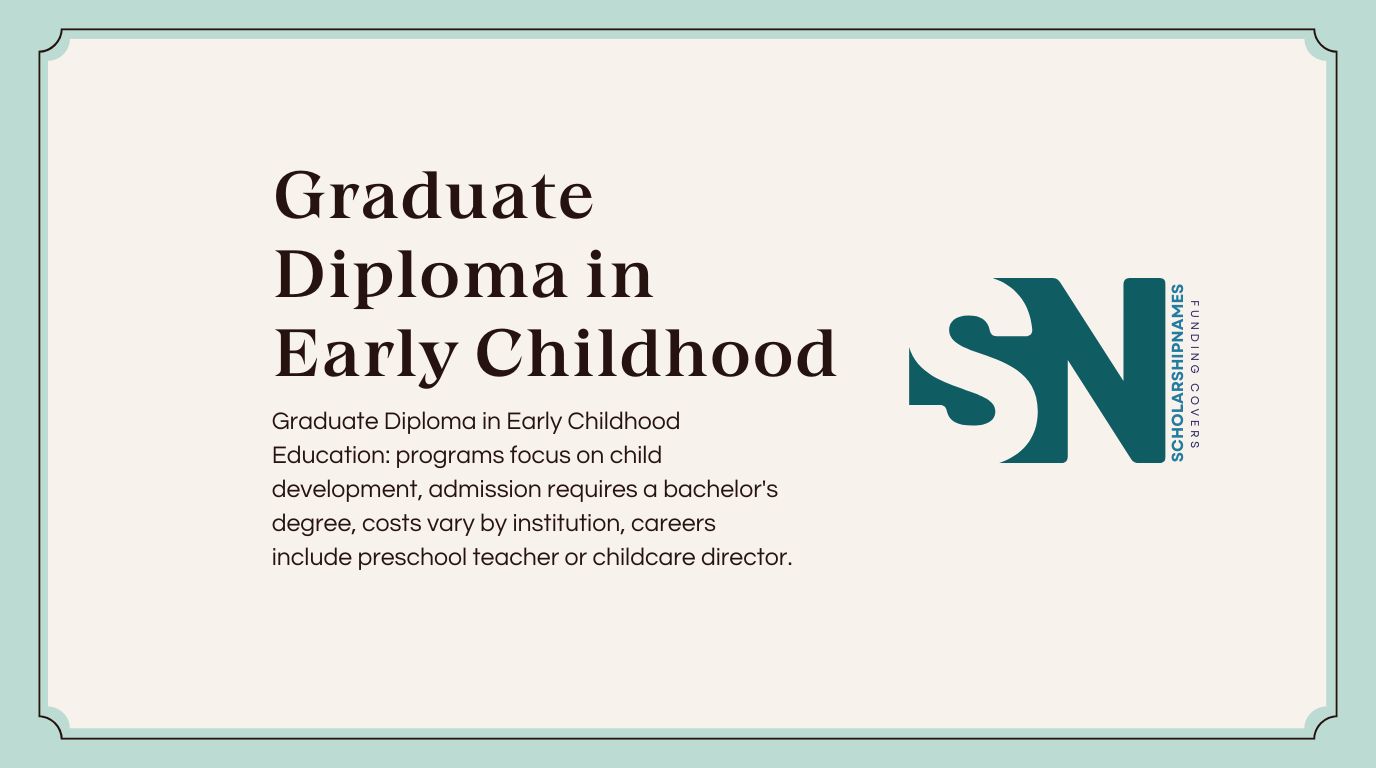 graduate diploma in early childhood education